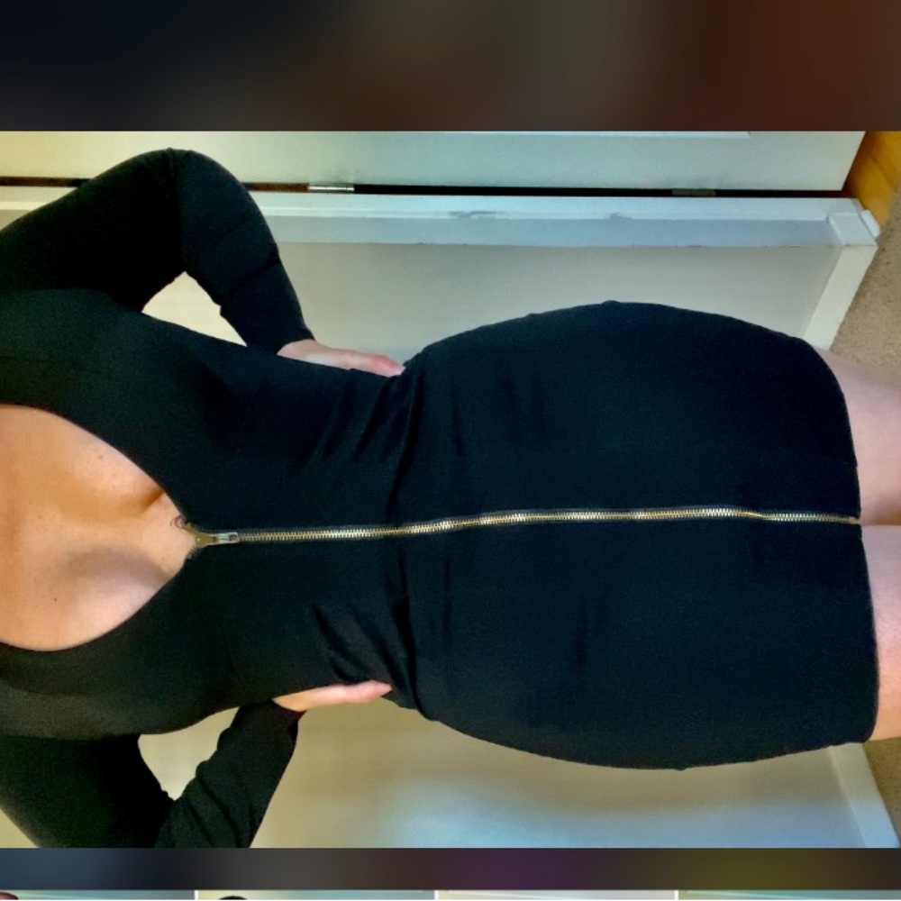 Black ZipUp Dress